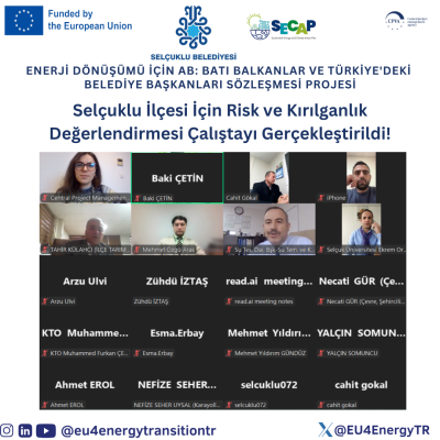 Selçuklu İlçesi İçin Risk ve Kırılganlık Değerlendirmesi Çalıştayı Gerçekleştirildi!🌿